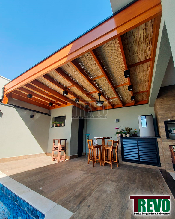 Forro e Cobertura para Pergolado em Campinas - Trevo Obras