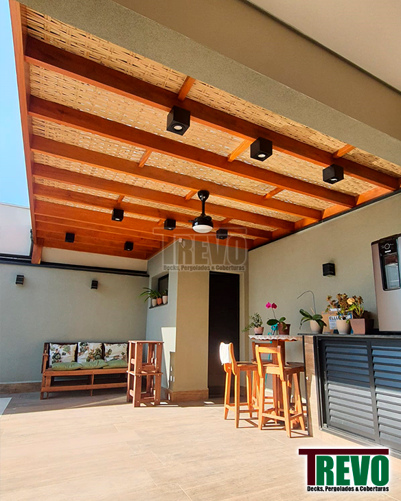 Forro e Cobertura para Pergolado em Campinas - Trevo Obras